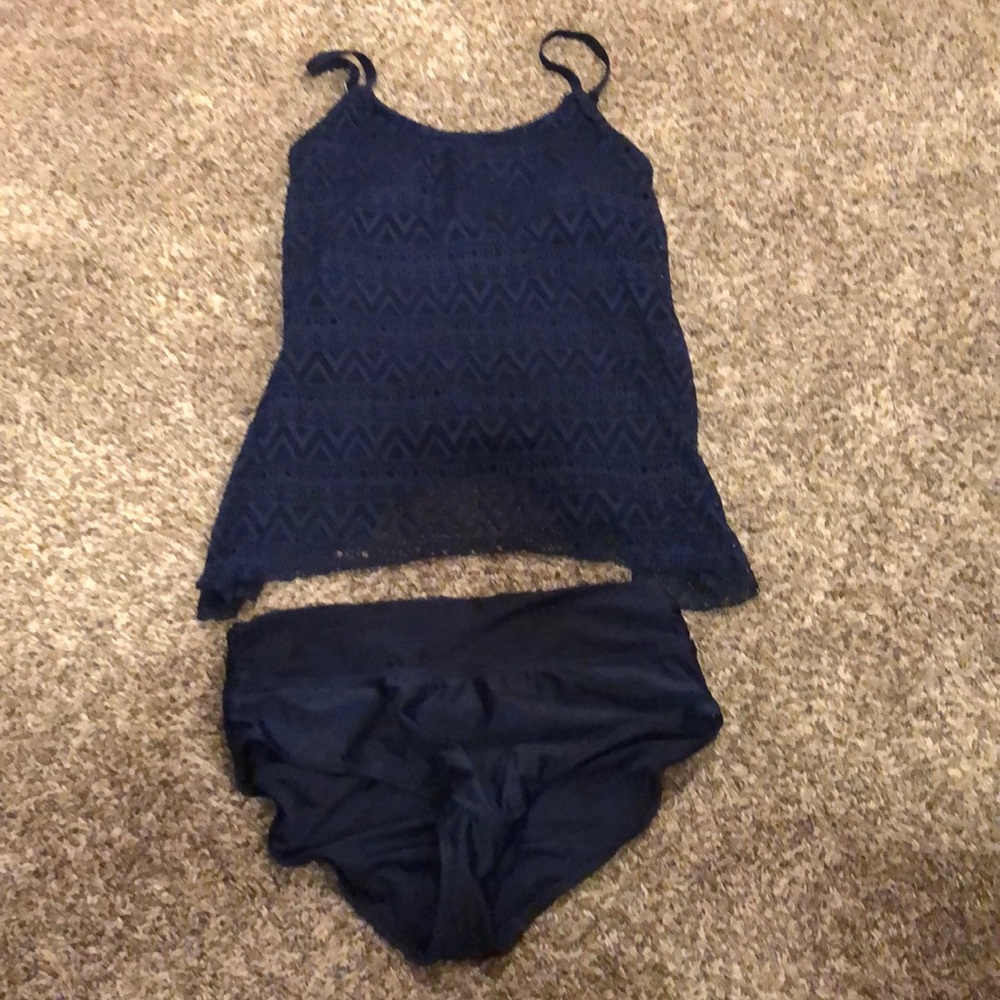 Super cute blue tankini
